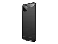 DLH - Coque de protection pour téléphone portable - silicone - noir - pour Samsung Galaxy A22 5G DY-PS4751