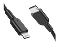 DLH DY-TU4090B - Câble Lightning - Lightning mâle pour 24 pin USB-C mâle - 1 m - noir DY-TU4090B