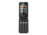 emporiaJOY-LTE - 4G téléphone de service - RAM 64 Go / Mémoire interne 128 Mo - microSD slot - 320 x 240 pixels - rear camera 2 MP - noir V228-LTE_001