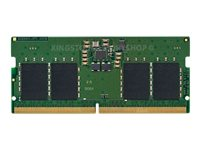 Kingston - DDR5 - kit - 16 Go: 2 x 8 Go - SO DIMM 262 broches - 4800 MHz / PC5-38400 - CL40 - 1.1 V - mémoire sans tampon - non ECC - pour Dell Inspiron 16; Precision 34XX, 7770; Lenovo IdeaPad Gaming 3 16; ThinkPad P15v Gen 3 KCP548SS6K2-16