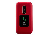 DORO 6880 - 4G téléphone de service - microSD slot - 320 x 240 pixels - rear camera 2 MP - blanc, rouge 8222