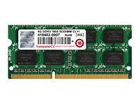Transcend JetRAM - DDR3 - module - 4 Go - SO DIMM 204 broches - 1600 MHz / PC3-12800 - CL11 - 1.5 V - mémoire sans tampon - non ECC - pour Lenovo IdeaPad Y410p JM1600KSN-4G