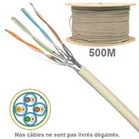 Câble cuivre grade 3, Conditionnement : Touret de 500m 6750