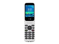 DORO 6880 - 4G téléphone de service - microSD slot - 320 x 240 pixels - rear camera 2 MP - noir, blanc 8201