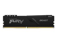 Kingston FURY Beast - DDR4 - module - 8 Go - DIMM 288 broches - 3733 MHz / PC4-29800 - CL19 - 1.35 V - mémoire sans tampon - non ECC - noir KF437C19BB/8