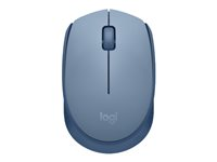 Logitech M171 - Souris - droitiers et gauchers - optique - 3 boutons - sans fil - 2.4 GHz - récepteur sans fil USB - bleu/gris 910-006866