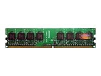 Transcend JetRAM - DDR2 - module - 1 Go - DIMM 240 broches - 800 MHz / PC2-6400 - CL5 - 1.8 V - mémoire sans tampon - non ECC JM800QLJ-1G