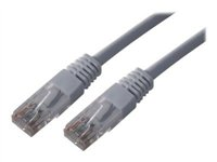 MCL Eco - Cordon de raccordement - RJ-45 (M) pour RJ-45 (M) - 2 m - UTP - CAT 5e - moulé, bloqué - gris UTP5E-2M