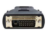 StarTech.com Adaptateur de câble vidéo HDMI vers DVI-D - F/M - HD vers DVI - Adaptateur convertisseur HDMI vers DVI-D (HDMIDVIFM) - Adaptateur vidéo - liaison double - HDMI femelle pour DVI-D mâle - noir - pour P/N: HDMM1MP, HDMM2MP, HDMM3MP, RKCOND17HD, SV231DHU34K6, SV231HU34K6, SV431HU34K6 HDMIDVIFM