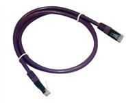 MCL - Cordon de raccordement - RJ-45 (M) pour RJ-45 (M) - 50 cm - paire torsadée écrantée (F/UTP) - CAT 5e - moulé, bloqué - violet FCC5EBM-0.5M/VI