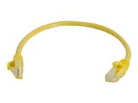 C2G Cat5e Booted Unshielded (UTP) Network Patch Cable - Cordon de raccordement - RJ-45 (M) pour RJ-45 (M) - 5 m - UTP - CAT 5e - moulé, sans crochet, bloqué - jaune 83245