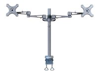 Neomounts FPMA-D935D - Kit de montage - pleine action - pour 2 écrans LCD - argent - Taille d'écran : 10"-27" - pinces montables, montrable sur bureau FPMA-D935D