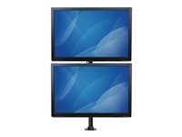 StarTech.com Vertical Desk Mount Dual Monitor Arm - For Monitors 13" to 27" - Adjustable - Desk Clamp / Grommet-Hole Mount - Dual VESA Monitors - Black (ARMDUALV) - Kit de montage - pour 2 moniteurs - acier robuste - noir - Taille d'écran : 13"-27" - ordinateur de bureau, montrable sur bureau - pour P/N: DK30A2DH, DK30C2DAGPD, DK30C2HAGPD, TB3DK2DPM2, TB3DK2DPPD, USB3SDOCKDD, USB3SDOCKHDV ARMDUALV