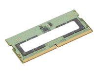 ThinkPad - DDR5 - module - 8 Go - SO DIMM 262 broches - 4800 MHz / PC5-38400 - Campus - vert - pour ThinkPad T15p Gen 3 21DA, 21DB 4X71K08906